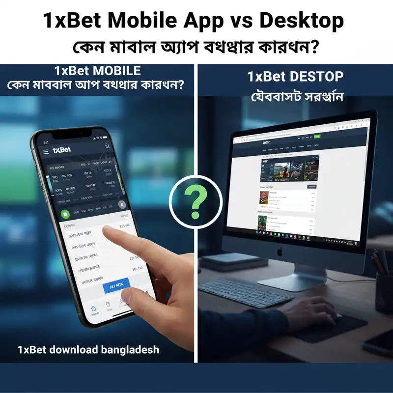 1xbet download bangladesh mobile vs desktop comparison